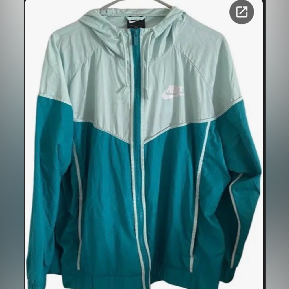 Nike Light Blue and Teal color block  Jacket